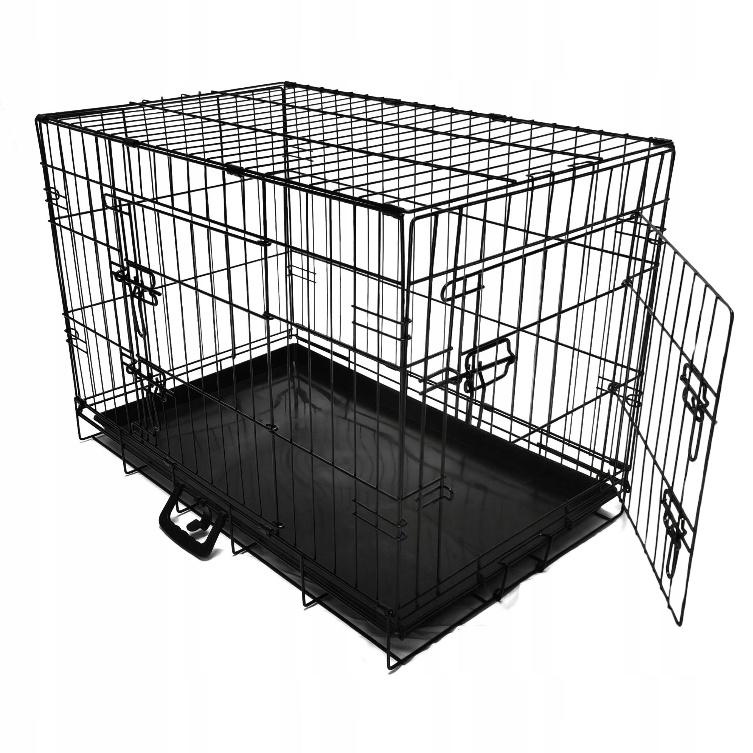 Dog Cage 77x48x55 cm Metal Folding Transport Aga Product width 48 cm