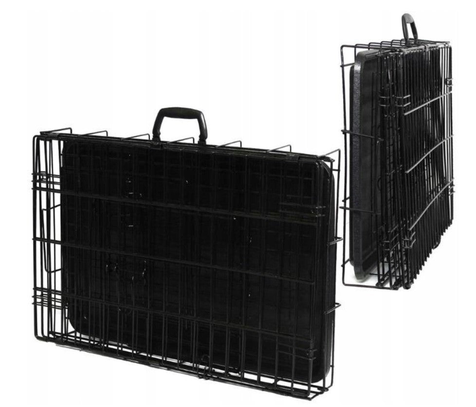 Dog Cage Large Kennel Folding Metal Transporter 107x69x76 XXL Brand no brand