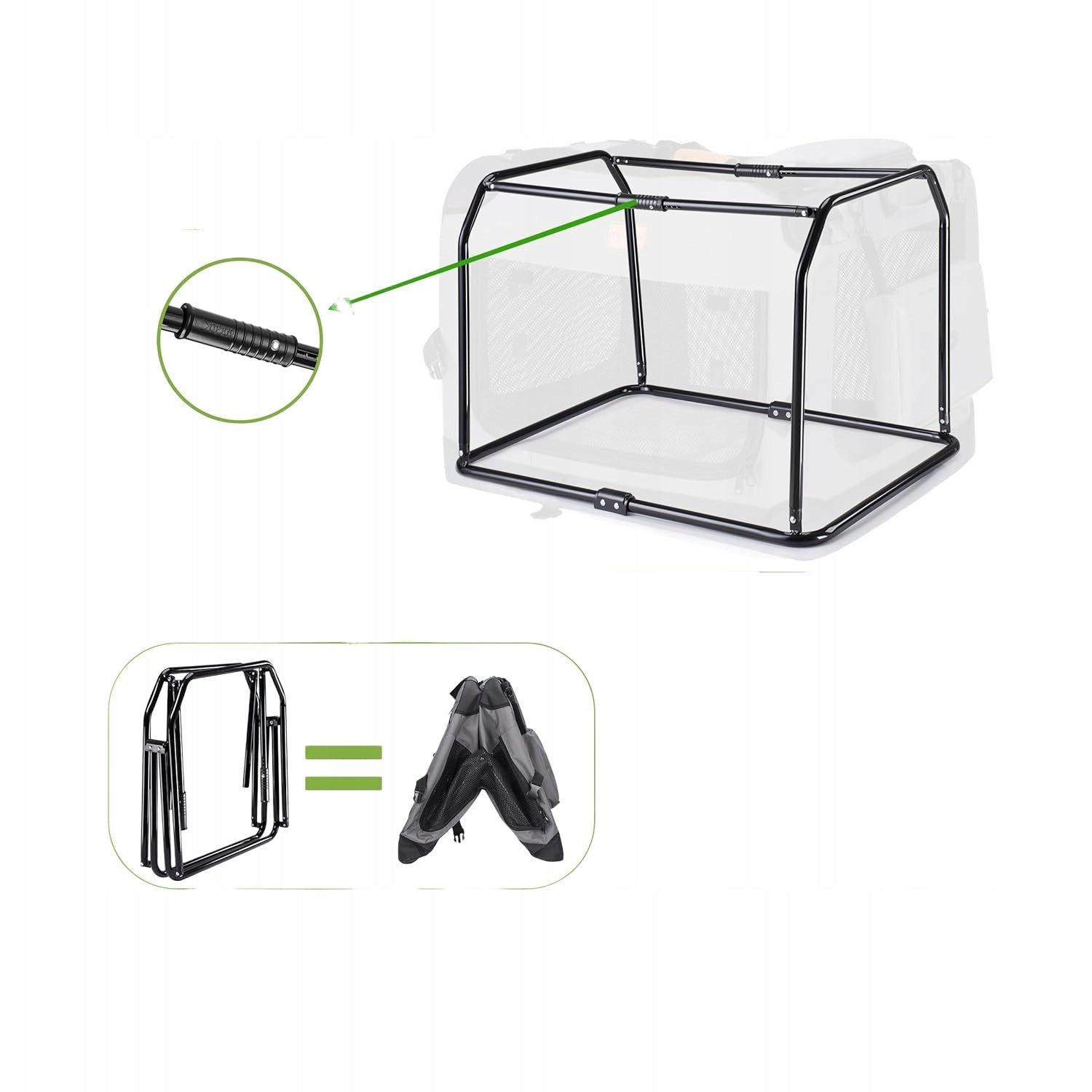 Dog Cat Folding Transporter up to 12kg with Shoulder Strap 60x42x42cm Manufacturer code BODZ