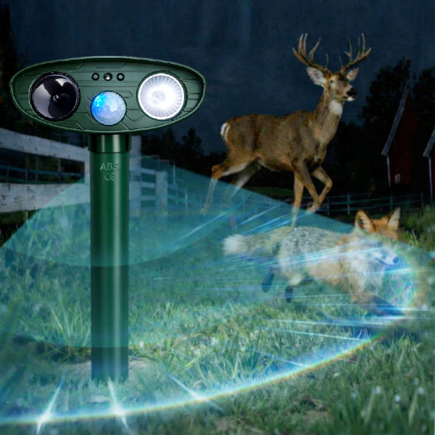Dog Cat Repellent BIRDS WILD BIRD CAT DOGS 10in1 SOLAR RECHARGEABLE Certificates of conformity CE