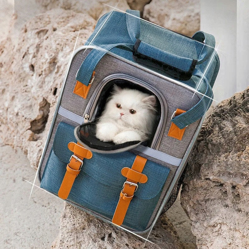 Dog Cat Transporter BACKPACK PLAYPEN Ventilation Travel Bag Mesh Manufacturer code cat carrier
