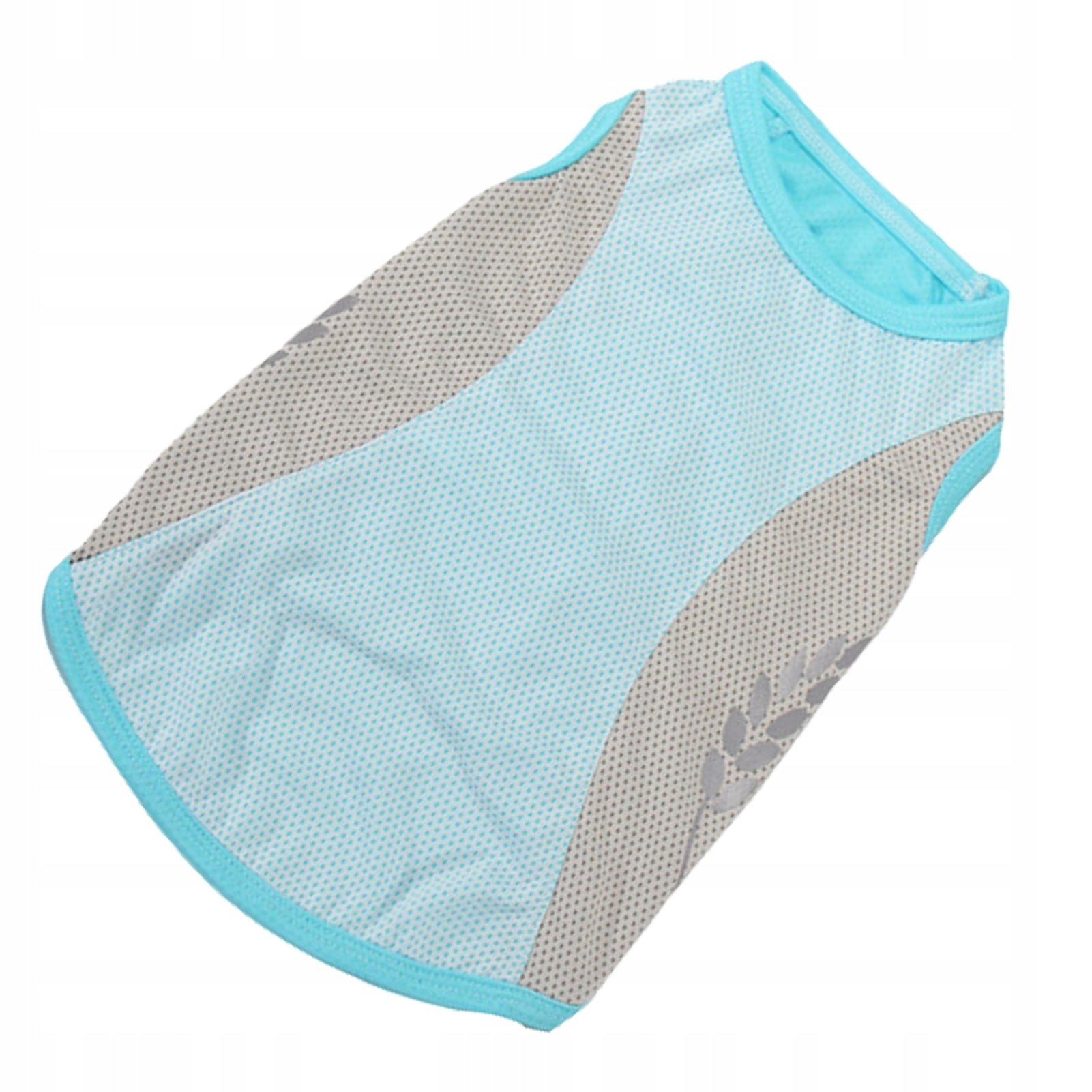 Dog Cooling Sleeveless T-Shirt Summer Breathable Mint Packaging status original