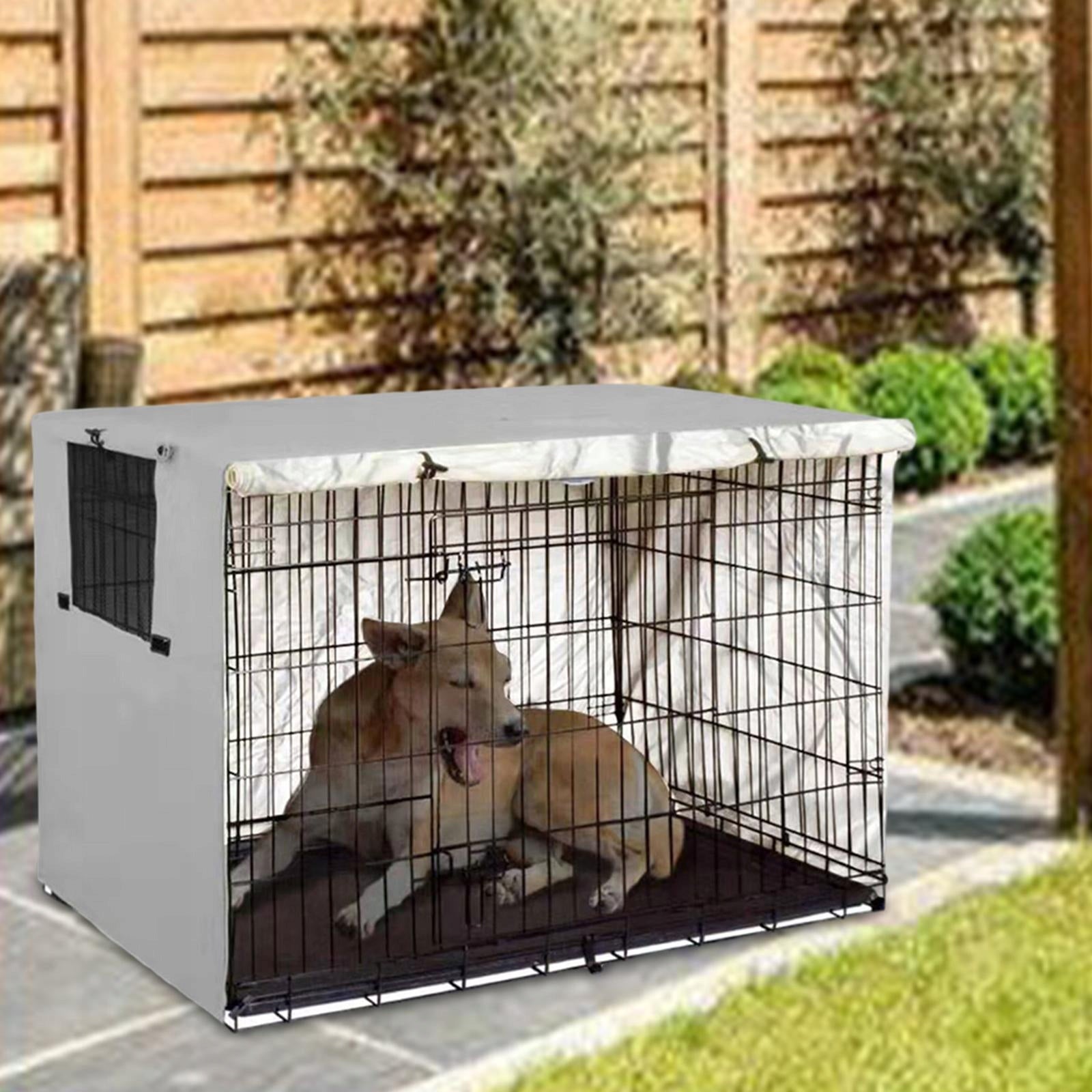 Dog Crate Cover Sun Protection Durable Windproof Waterproof 79cmx51cmx53cm Length 30 cm
