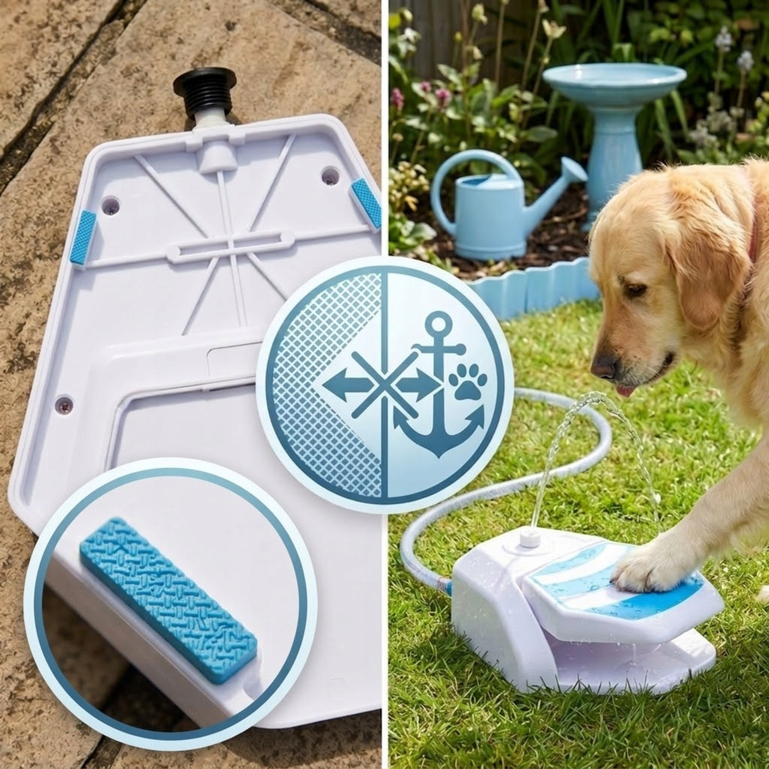 Dog Drinker Garden Fountain for Hose Drinker Automatic Dispenser Capacity 0 l