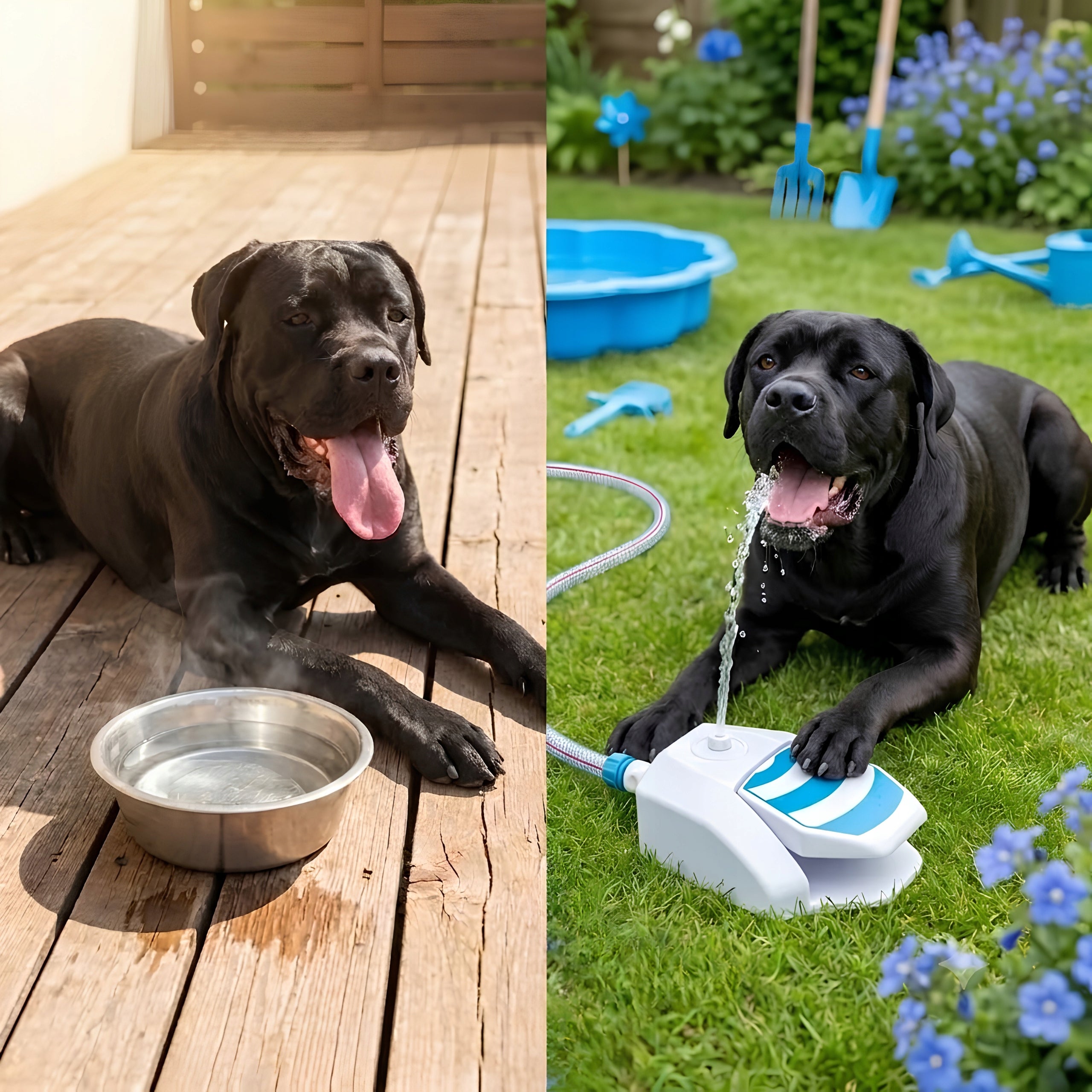 Dog Drinker Garden Fountain for Hose Drinker Automatic Dispenser Manufacturer code Fontanna Poidło Zabawka dla Psa Ogrodowa