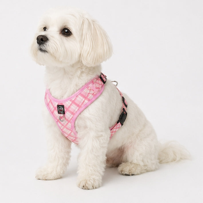 Dog HARNESS guard PRESSURE-FREE small dog LONDON pink S Color pink