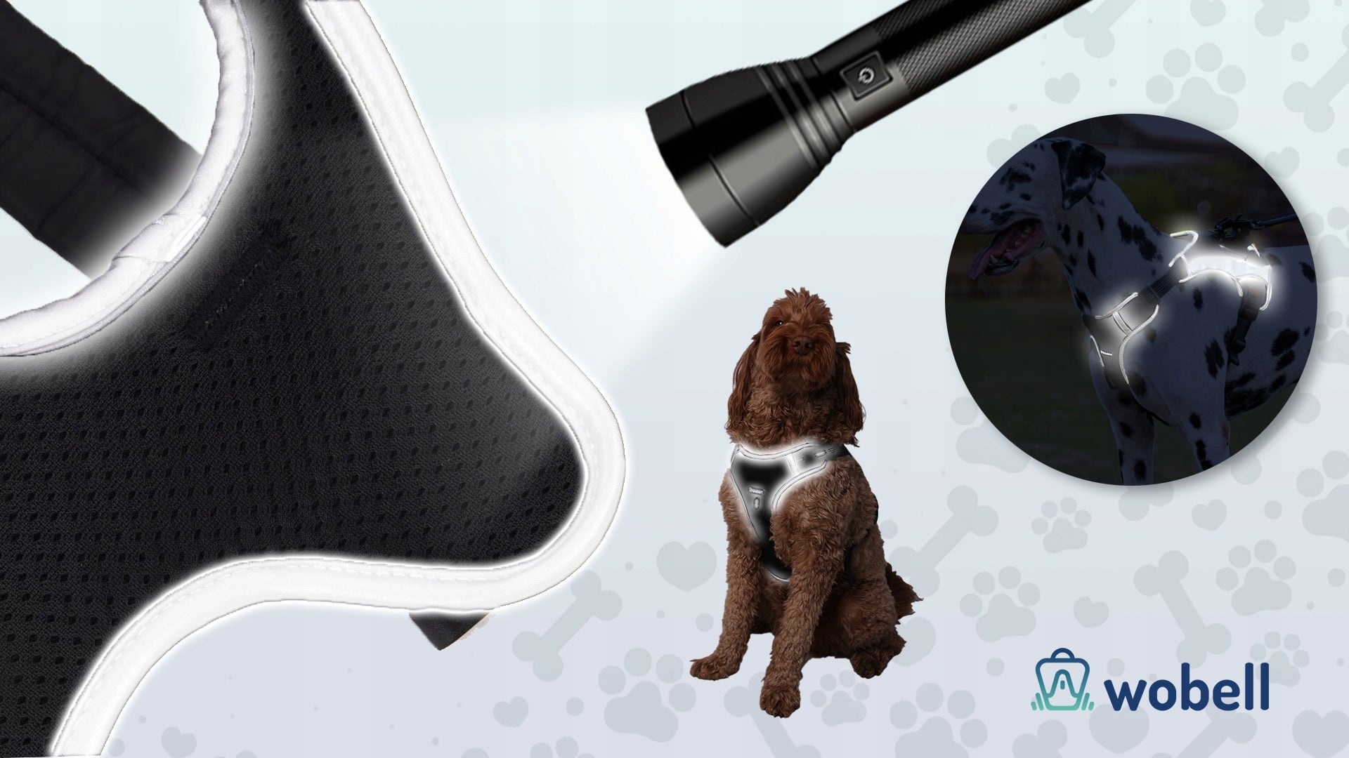 Dog Harness Adjustable Strong Reflective M Pressure-Free with Handle Guard Kind walking harness