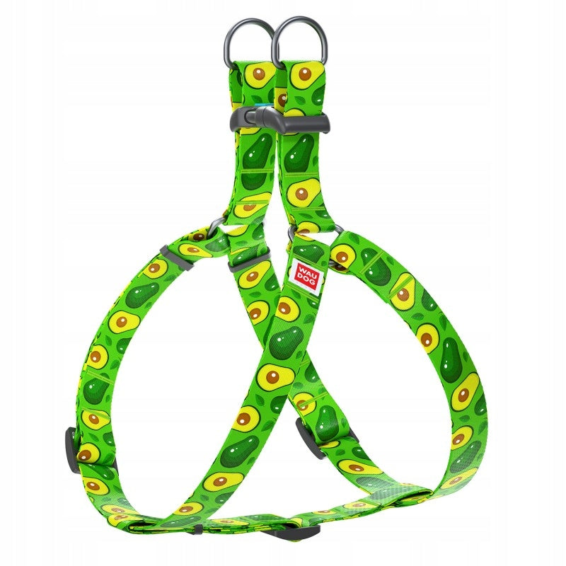 Dog Harness, Drawing Avocado, 40-55 cm 15 mm Color multicolor