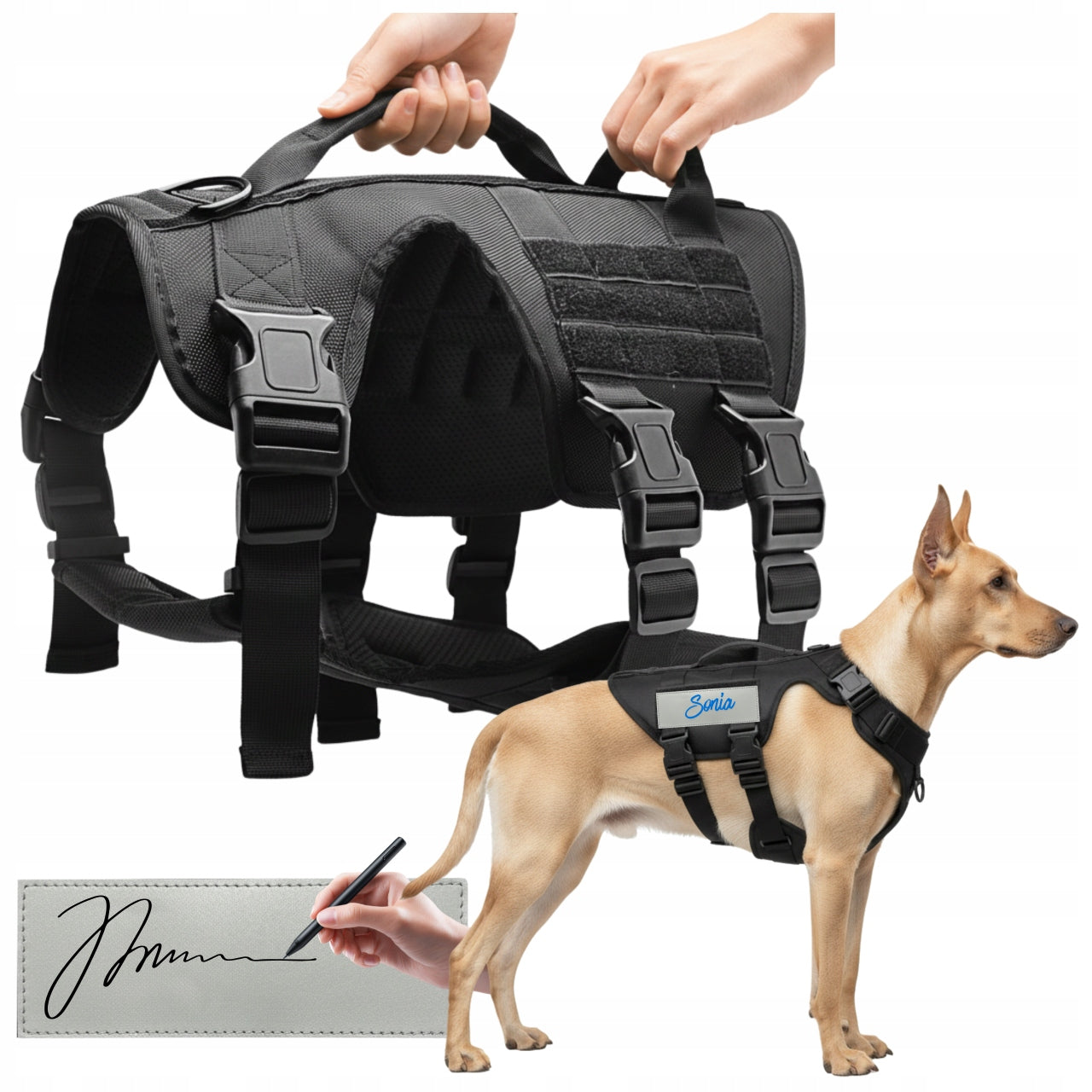 Dog Harness Guard Pressure-Free Training Walking Strong Lightweight Comfortable Packaging status original