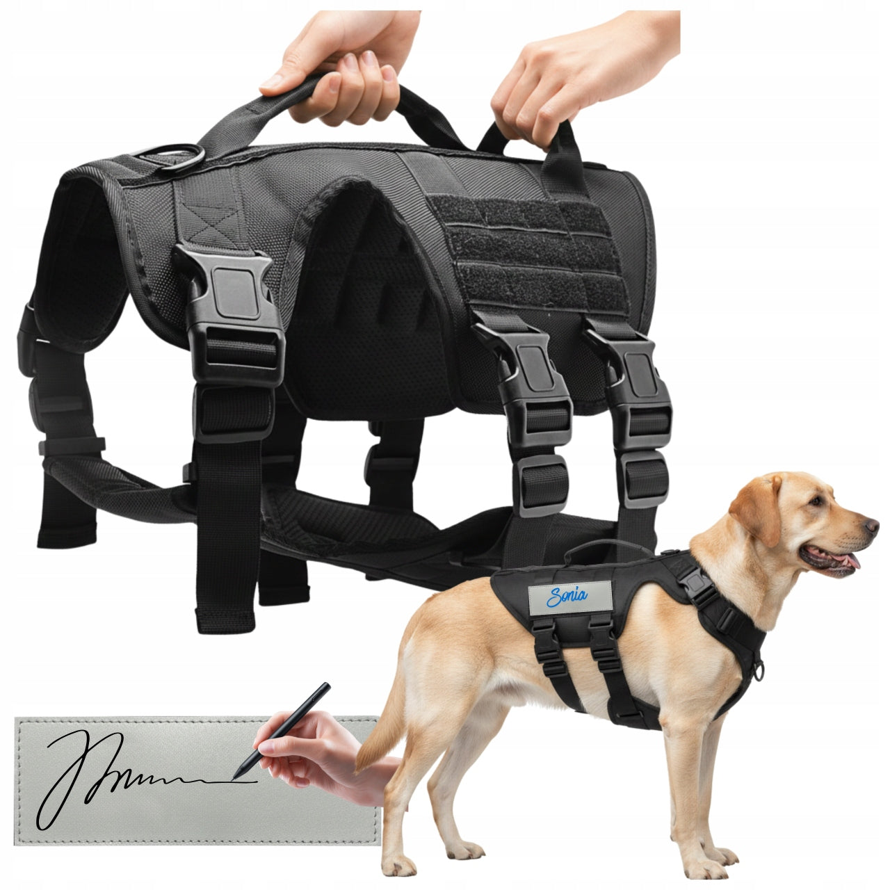Dog Harness Guard Pressure-Free Training Walking Strong Lightweight Comfortable
