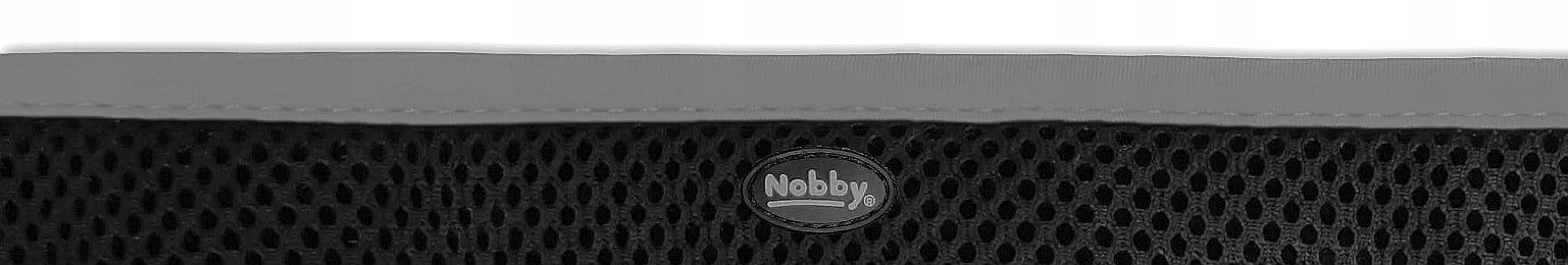 Dog Harness Nobby Black Mesh Reflect S 10mm 42cm, 41-46cm black and gray Dog size small dog