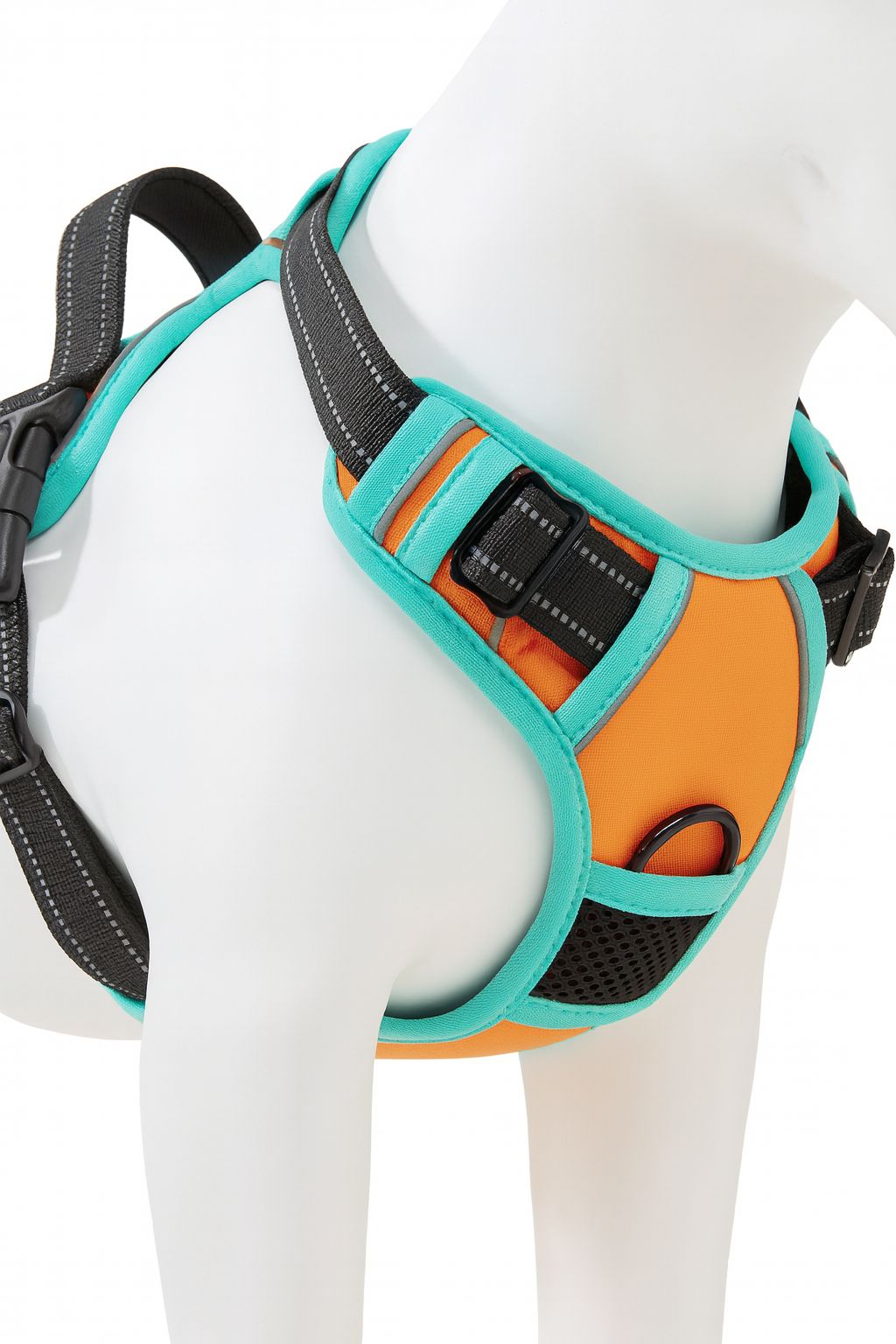 Dog Harness Pressure-Free ORANGE Guard Comfortable Reflective L + Lanyard Packaging status original