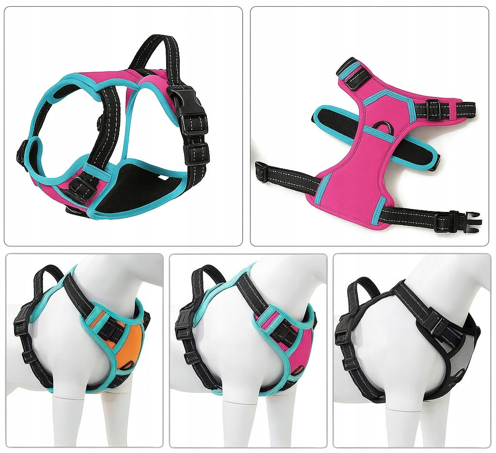 Dog Harness Pressure-Free PINK Guard Comfortable Reflective S + Lanyard Manufacturer code Szelki dla Psa Bezuciskowe Guard Anytech S