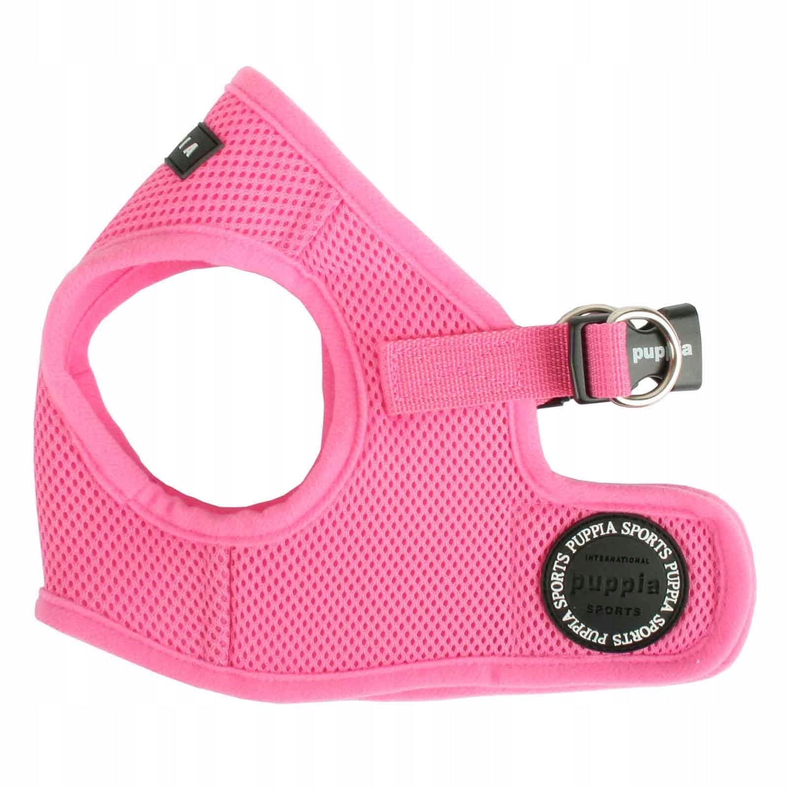 Dog Harness Puppia Soft pink S - lightweight, pressure-free