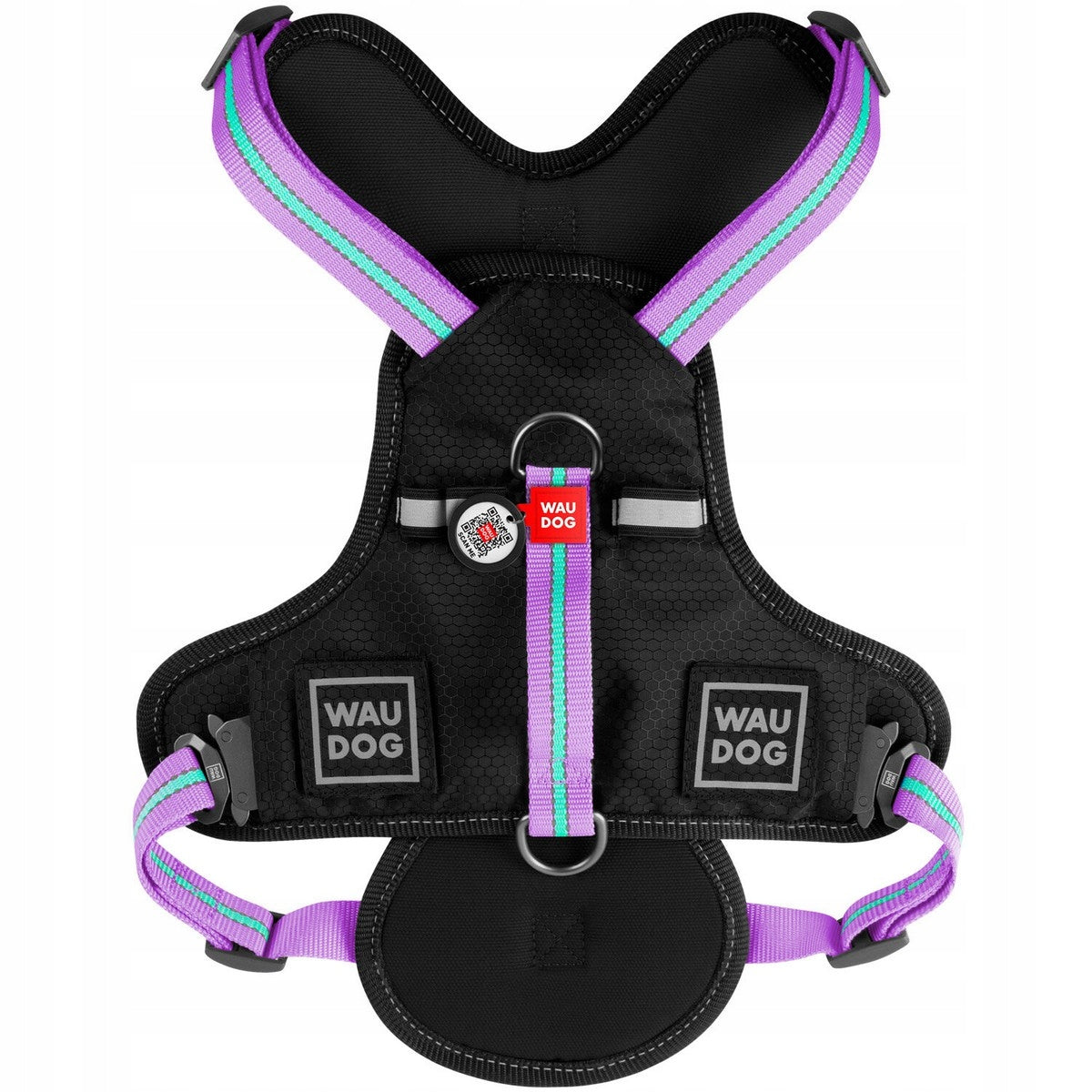 Dog Harness Safe + QR ADDRESS FREEBIE, Purple, Size S Kind sport harness