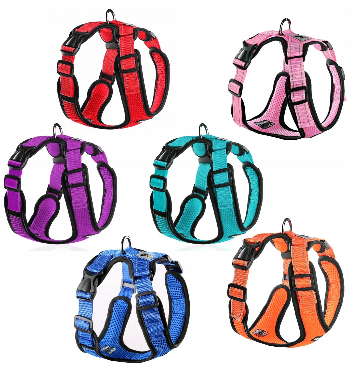 Dog Harness Strong Pressure-Free Reflective Breathable Boro1/XL Kind walking harness