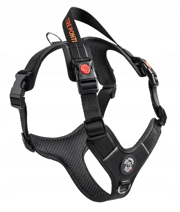 Dog Harness XXL 90-110cm Shepherd Rottweiler TRE PONTI GUARD black EAN (GTIN) 8031430026515
