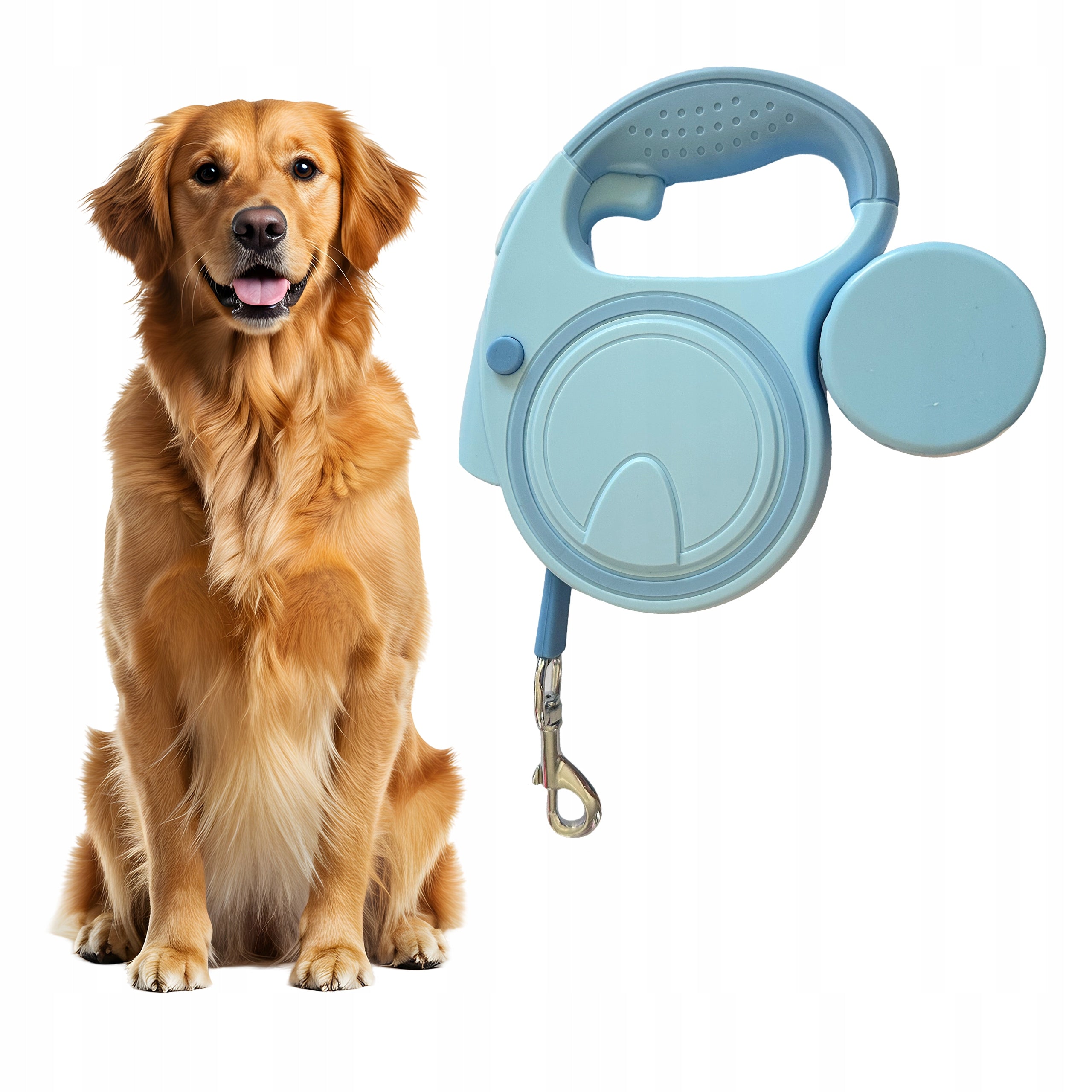 Dog Lanyard 5m Automatic With Flashlight Long Bag Container Lock Maximum leash length 5 m