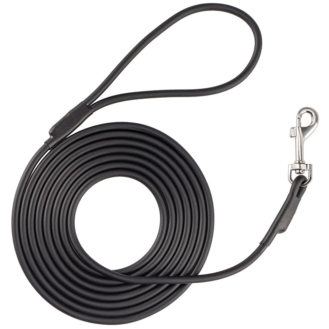 Dog Lanyard Waterproof 3m PVC Training Rope Rubberized For Summoning