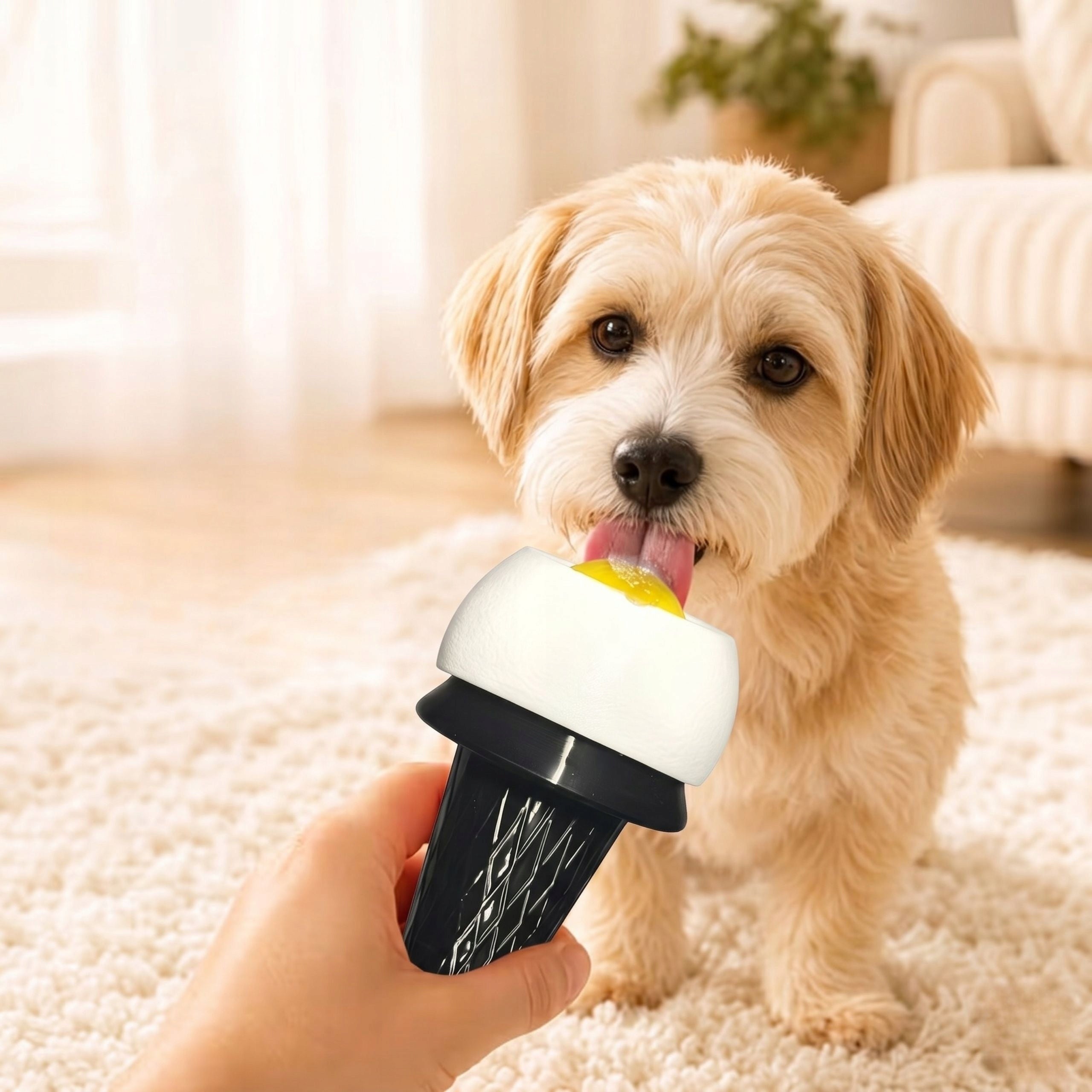 Dog Licking Food Slowing Bowl Rotating Stress Lick Color black