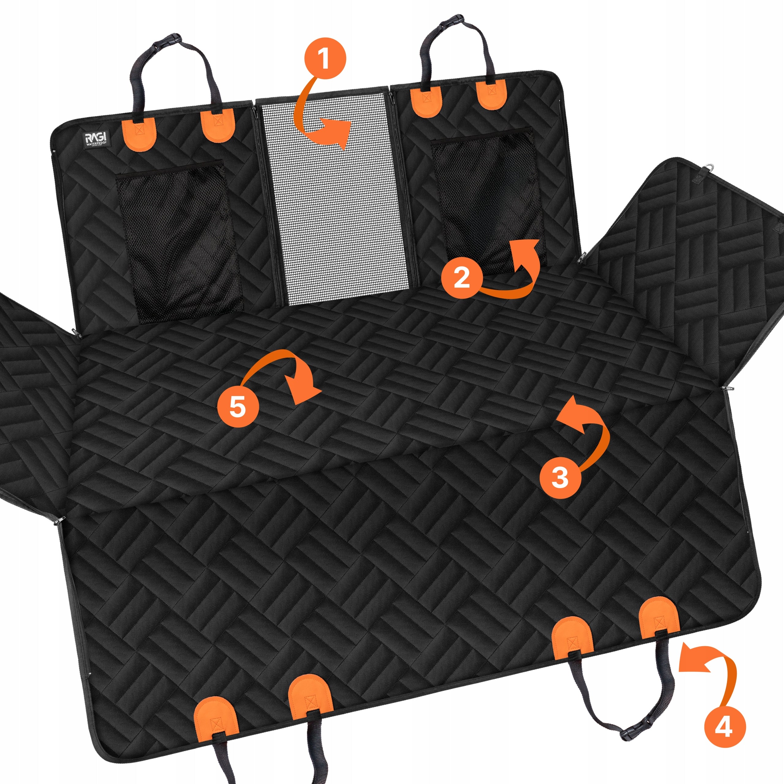 Dog Mat for Car STIFFENED Car Seat Cover STABLE Size multipurpose