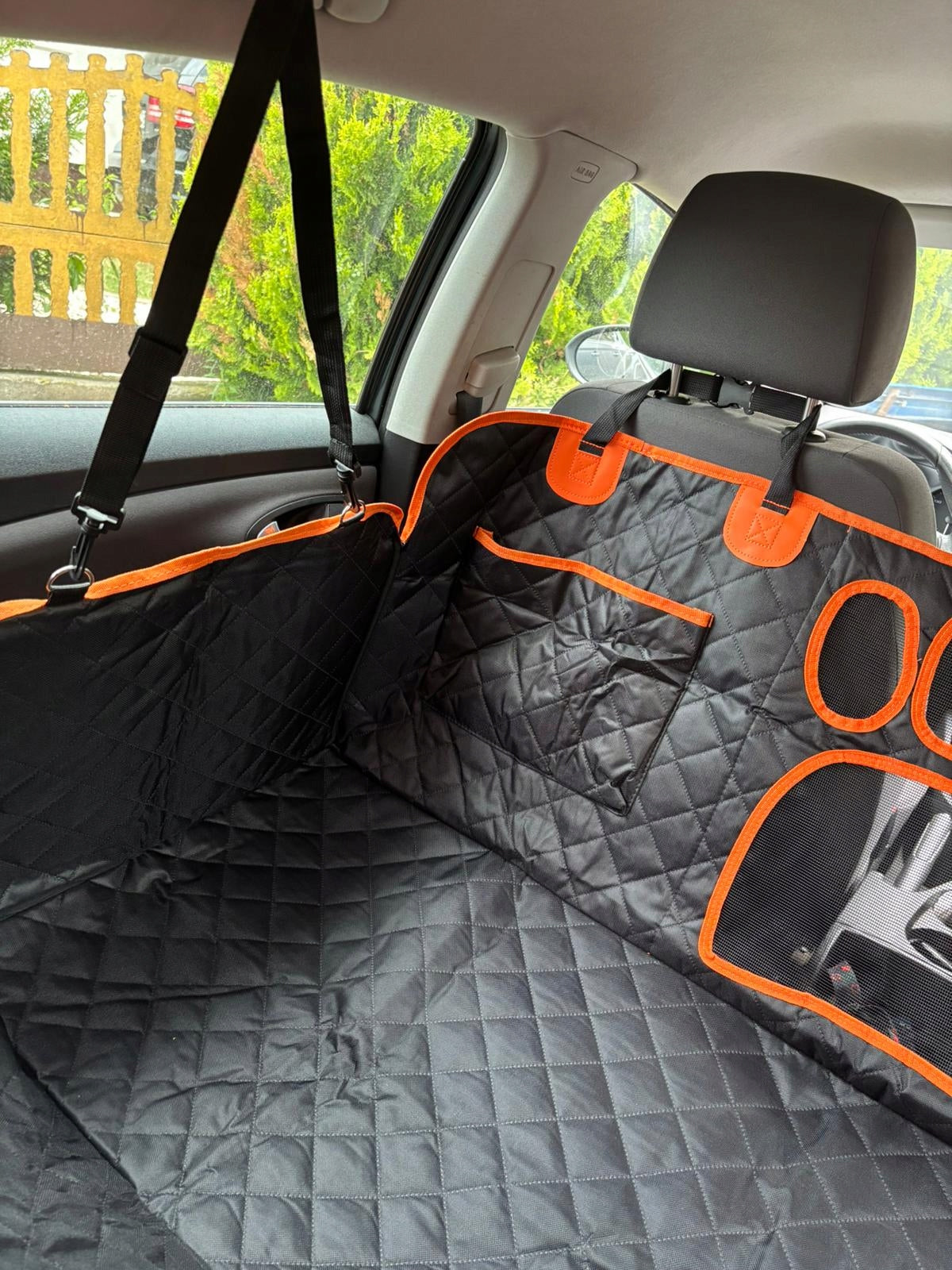 Dog Mat for Car Seat Cover Waterproof Trunk Main material fabric
