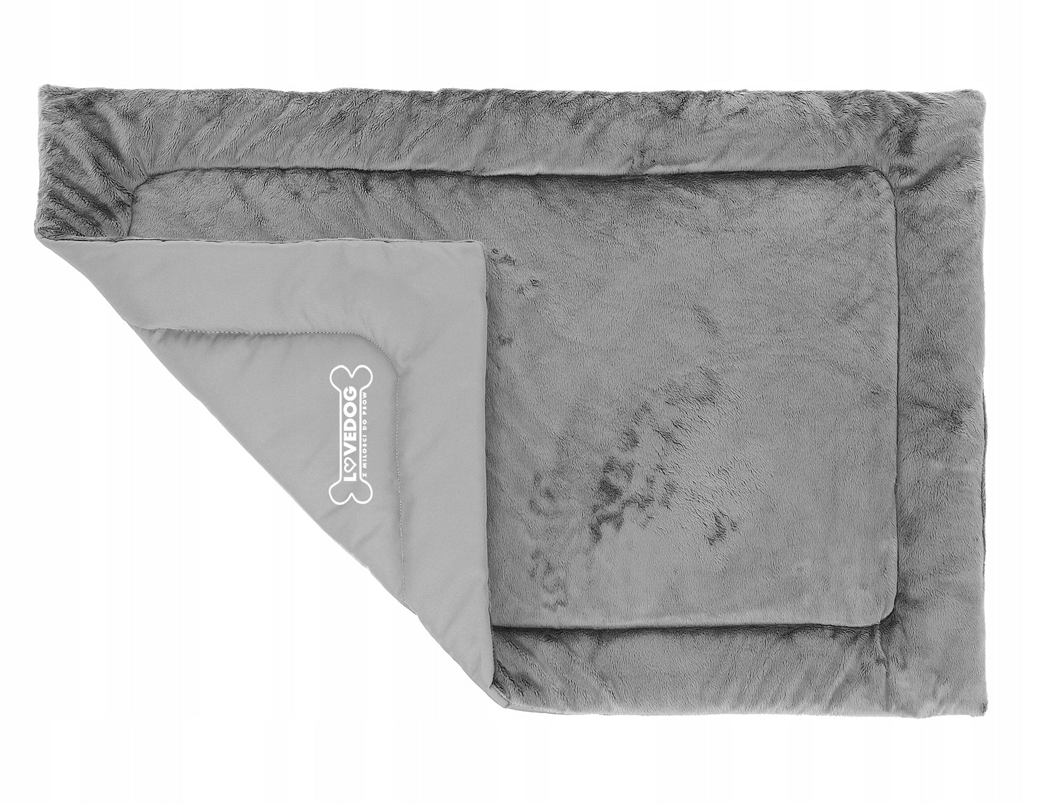 Dog Mattress ANTI-ALLERGIC Bed Mat for Car Cage Lovedog M Manufacturer code Mat-fut-szary-M