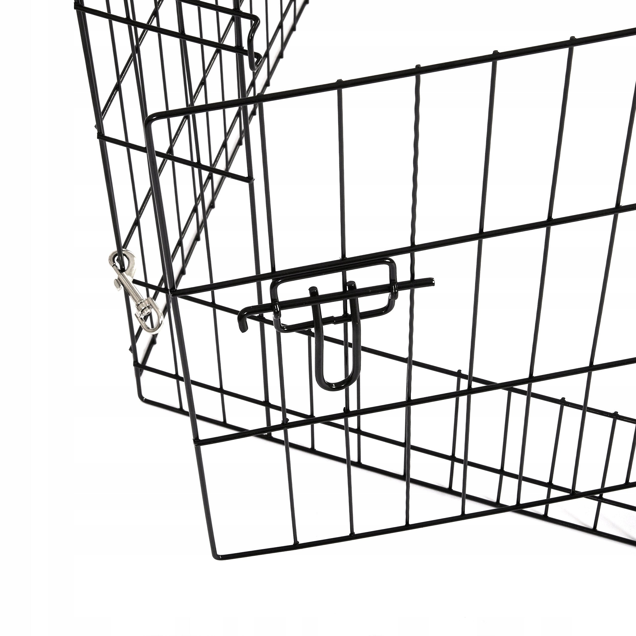 Dog Playpen Metal Folding 8 Panels 76x61 with Threshold M Light Happet Length 76 cm