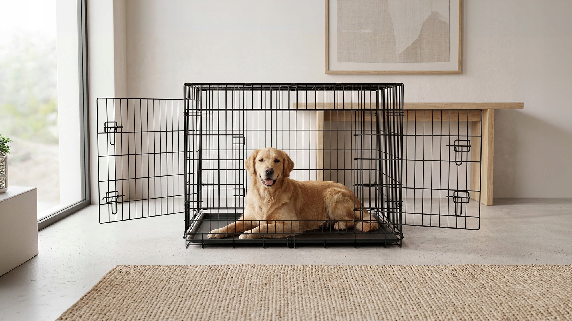 Dog Playpen for Home Transport Metal XXL Cannel Cage Rebel Product width 71 cm
