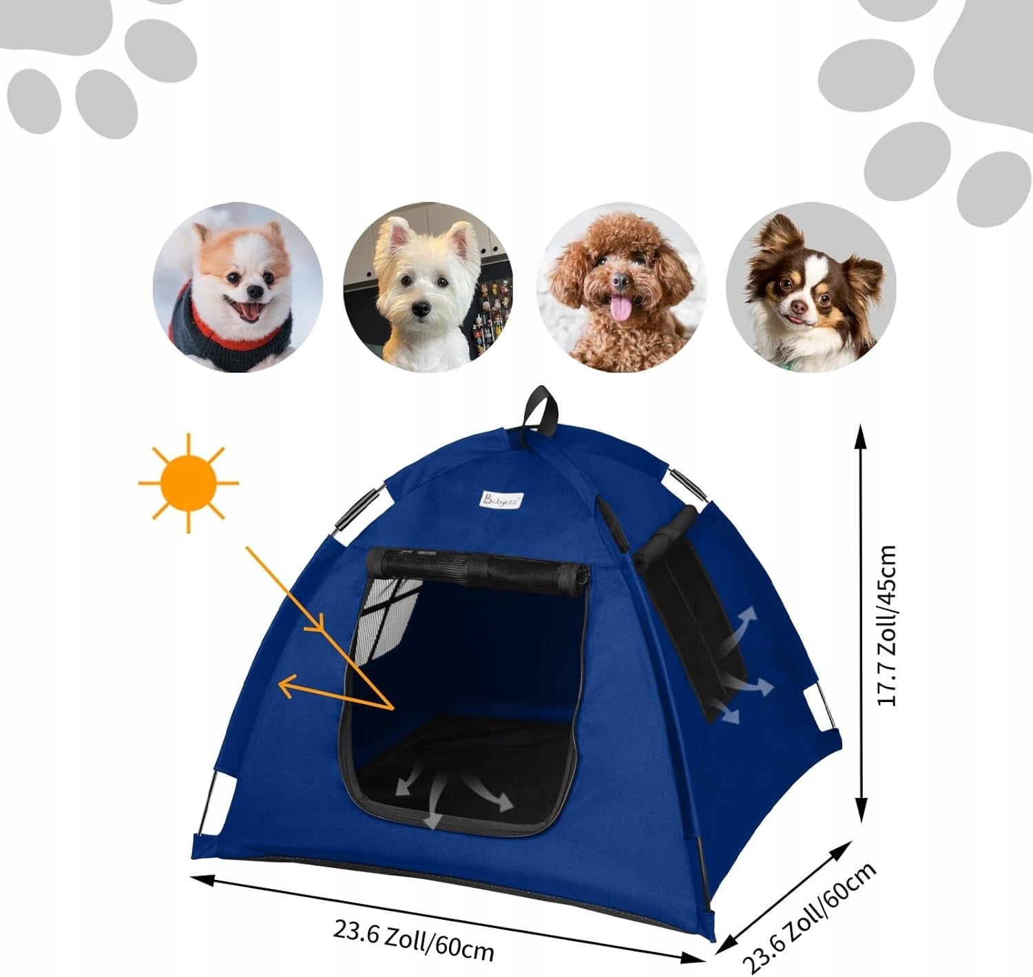 Dog Tent Cat Tent Small S Blue Manufacturer code Babyezz