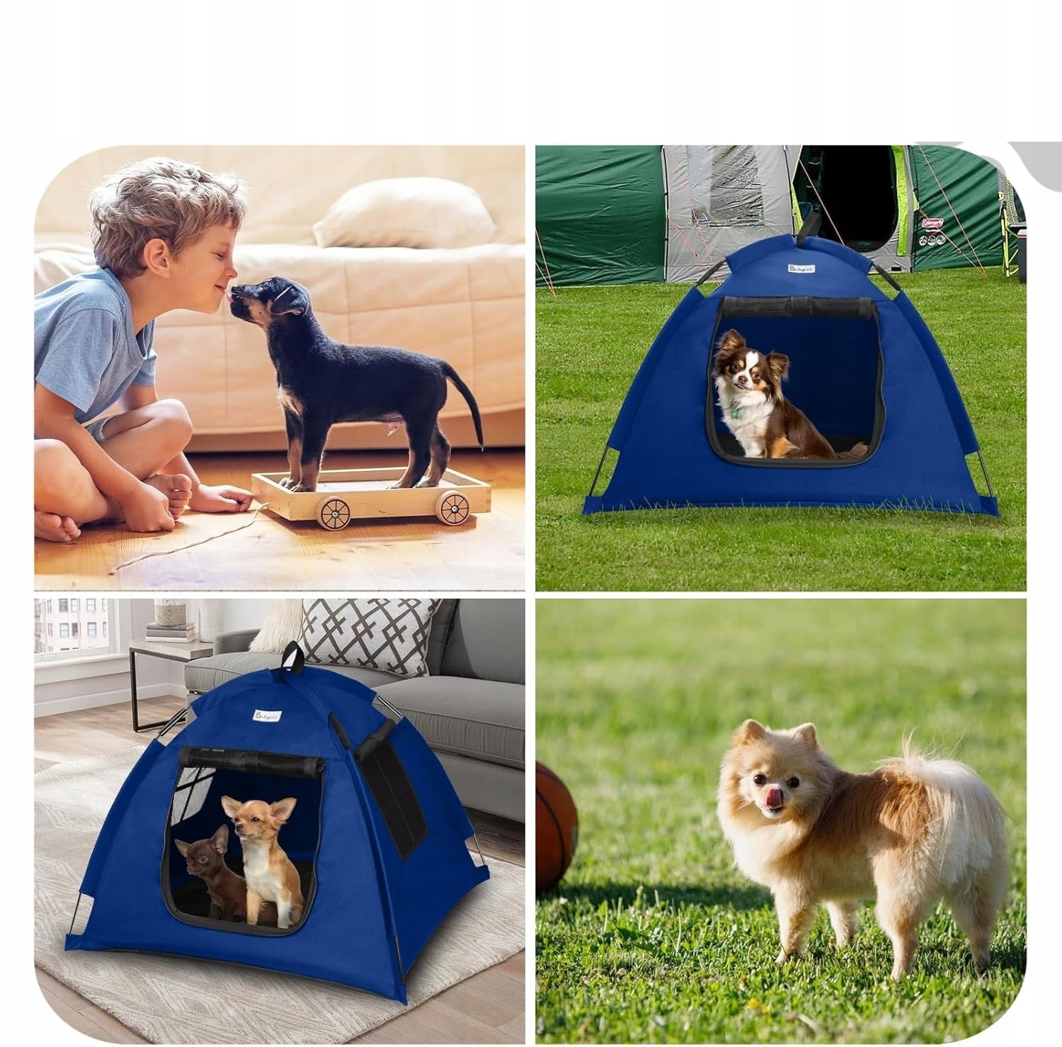 Dog Tent Cat Tent Small S Blue Product width 60 cm