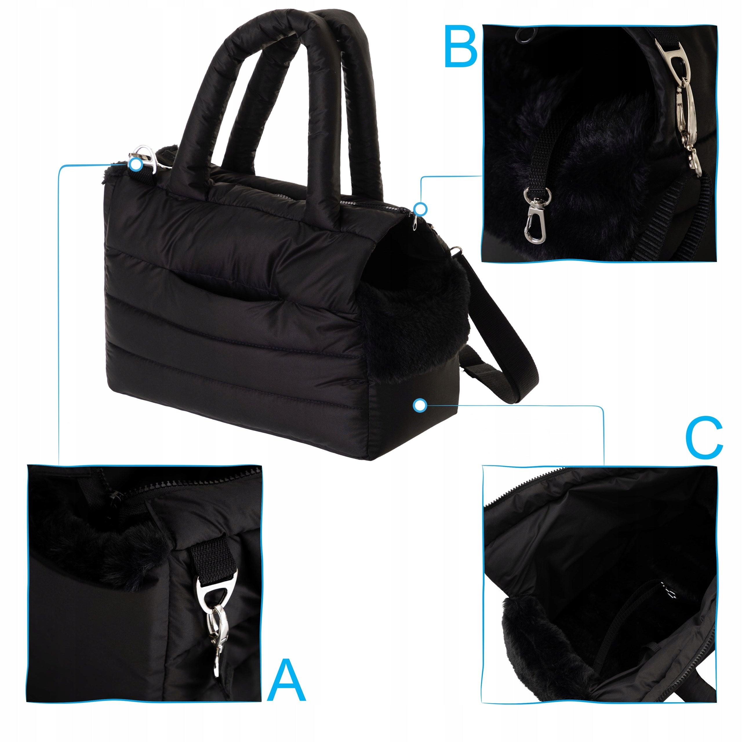 Dog Transporter Cat Bag Small Carrier Rabbit Carrier 36x24 cm Size S
