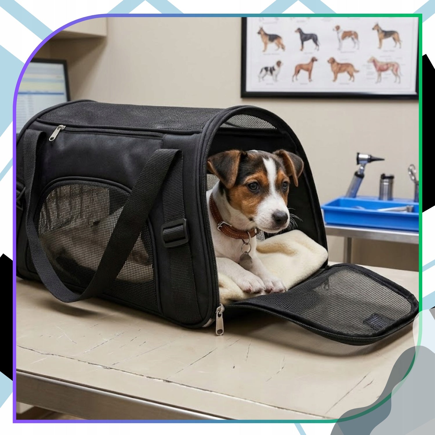 Dog and Animal Cat Transporter Large Travel Waterproof Breathable Size L