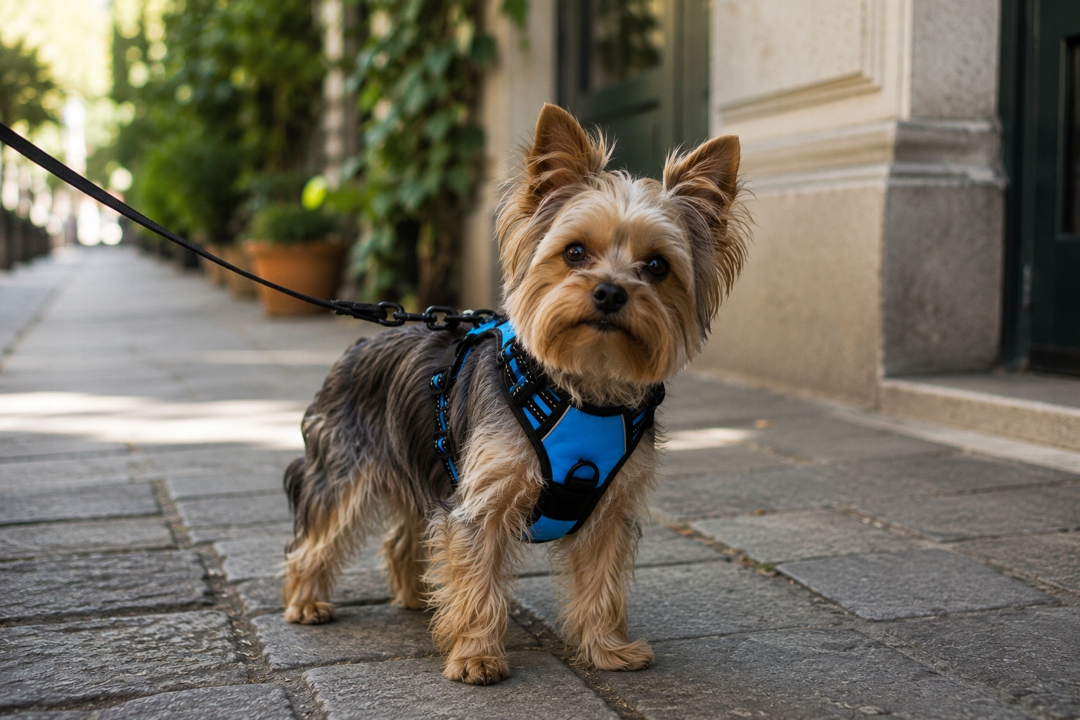 Dog and cat HARNESS PRESSURE-FREE blue GUARD S 33-60cm Maltese York Brand PET GANG