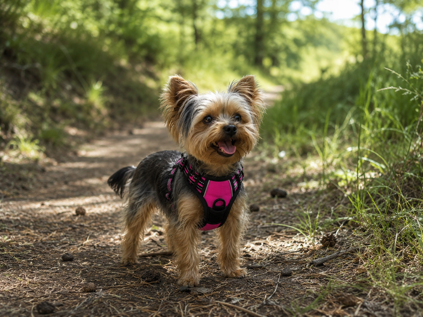 Dog and cat HARNESS PRESSURE-FREE pink GUARD S 33-60cm Maltese York Brand PET GANG
