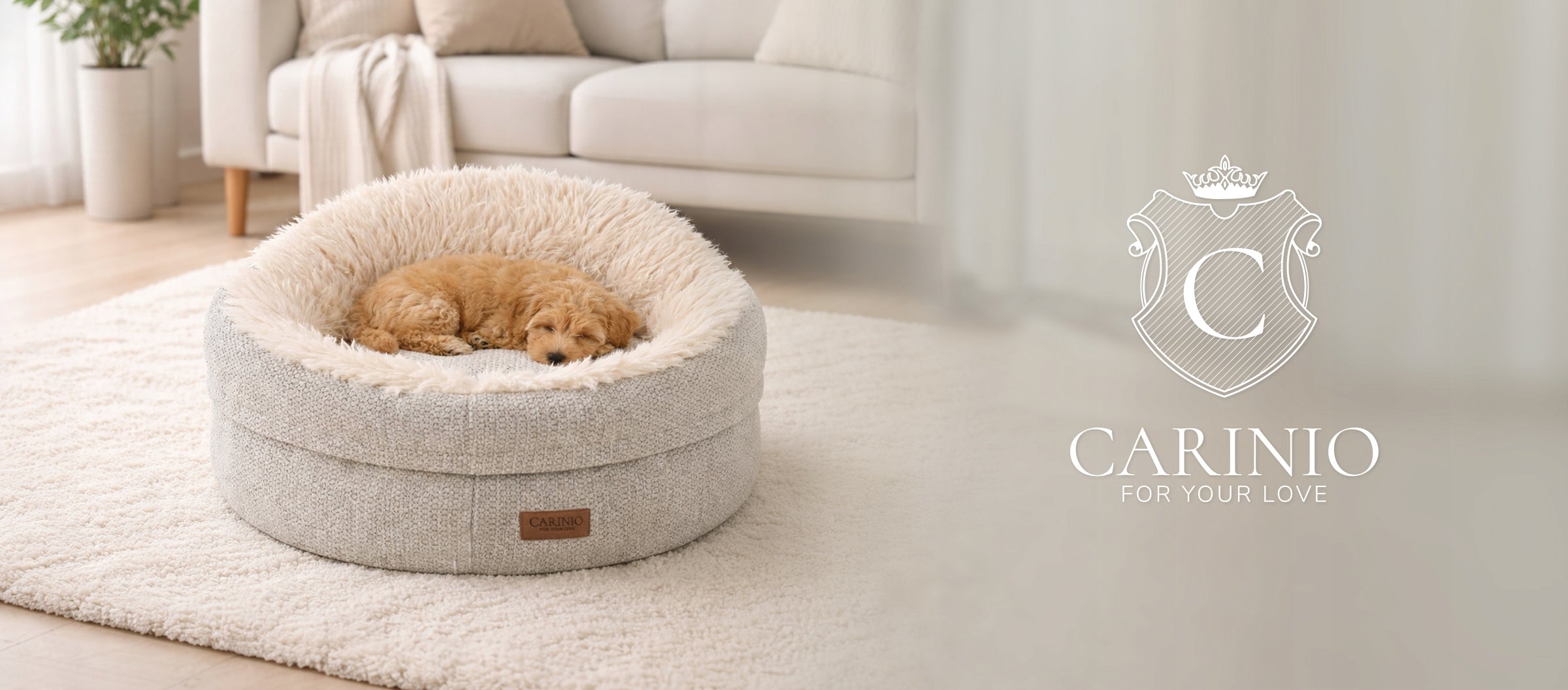 Dog and cat bed cocoon very soft COSY Carinio 52 x 31 x 19 cm Product width 52 cm