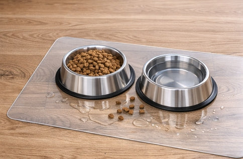 Dog and cat bowl pad 60×40 cm transparent mat Packaging status original