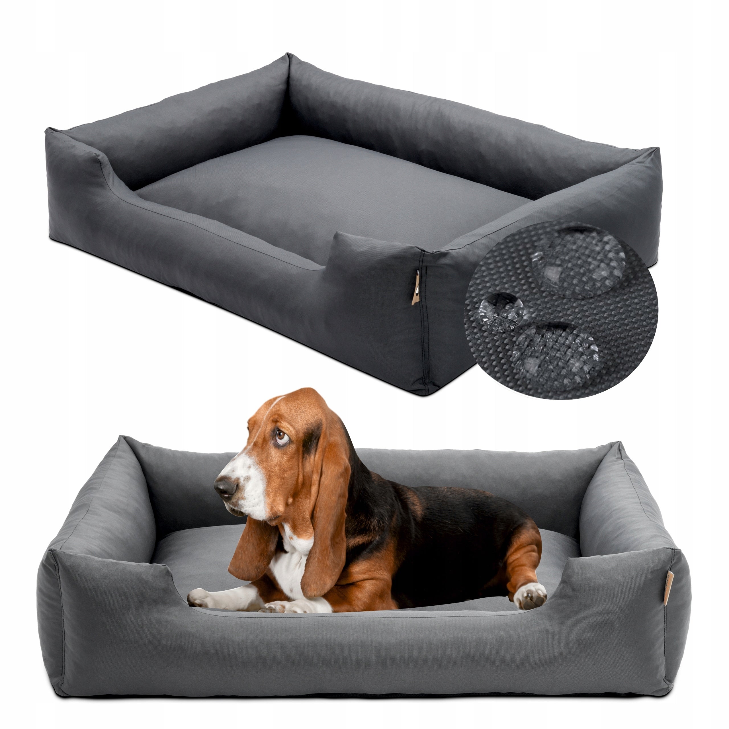 Dog bed 100x75 XXL mattress couch cushion bedding sofa GRAPHITE Model Legowisko Kodura 100x75