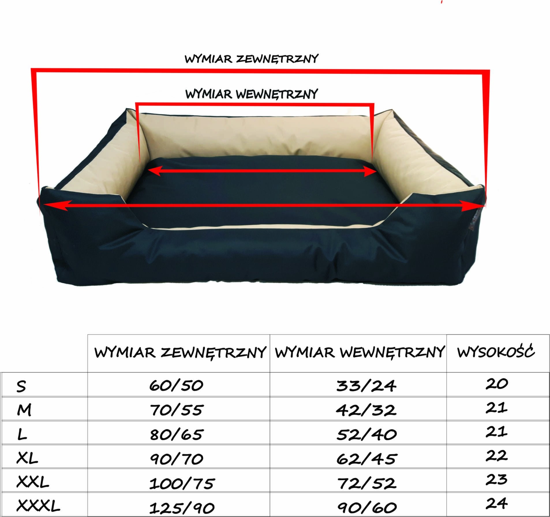 Dog bed 90x70 XL comfortable mattress couch sofa BIANKA Graphite Trade name Legowisko Bianka 90x70 XL