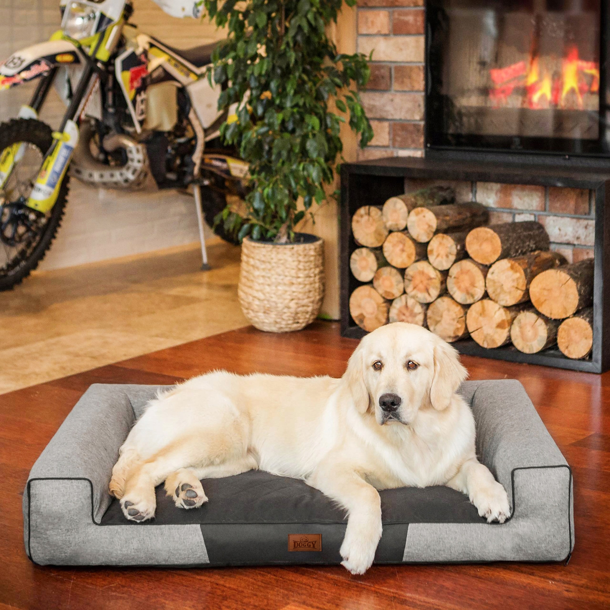 Dog bed, bedding dog mattress, removable pillow 100x65cm Brand Doggy