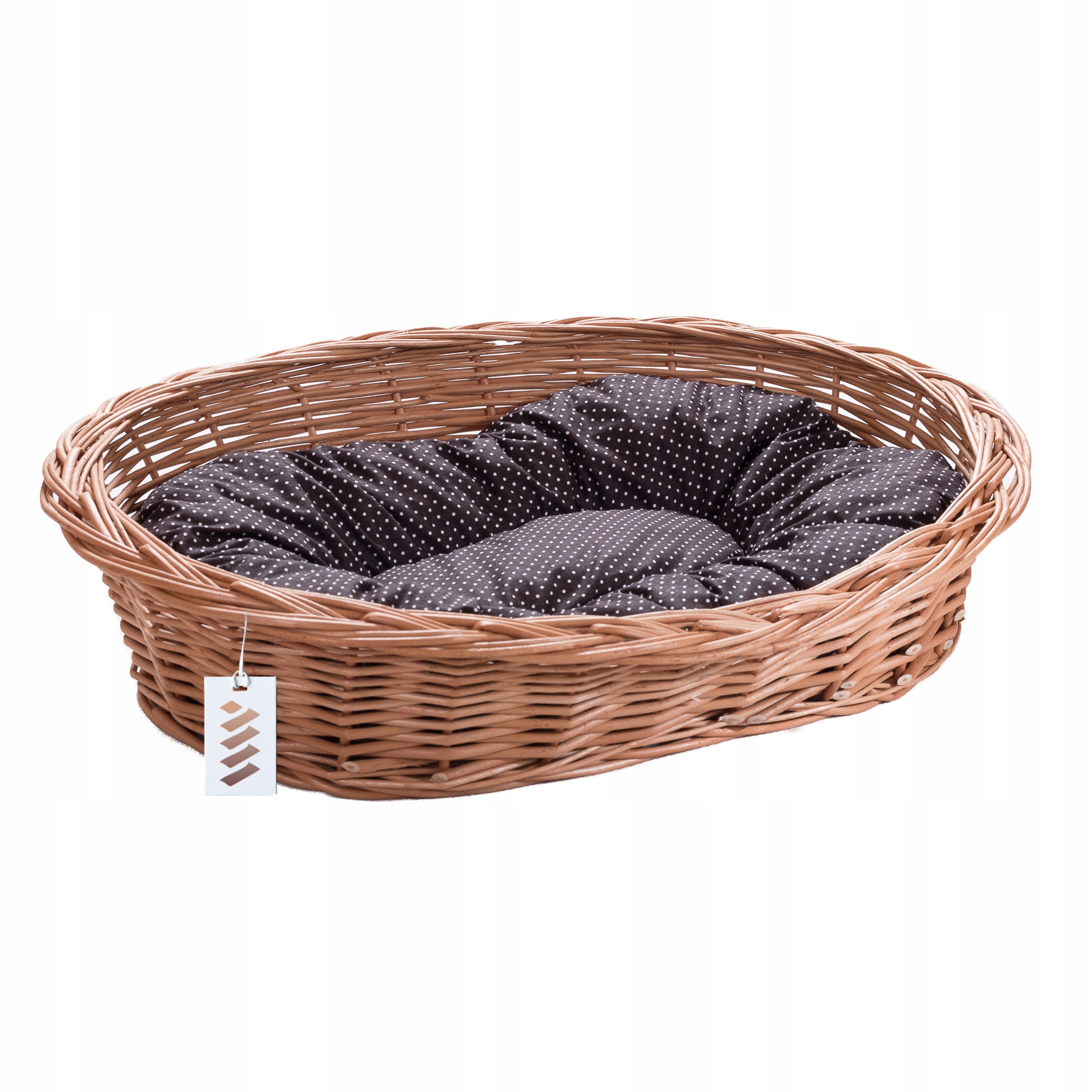 Dog bed large Wicker bedding pillow lounger playpen comfortable 85cm