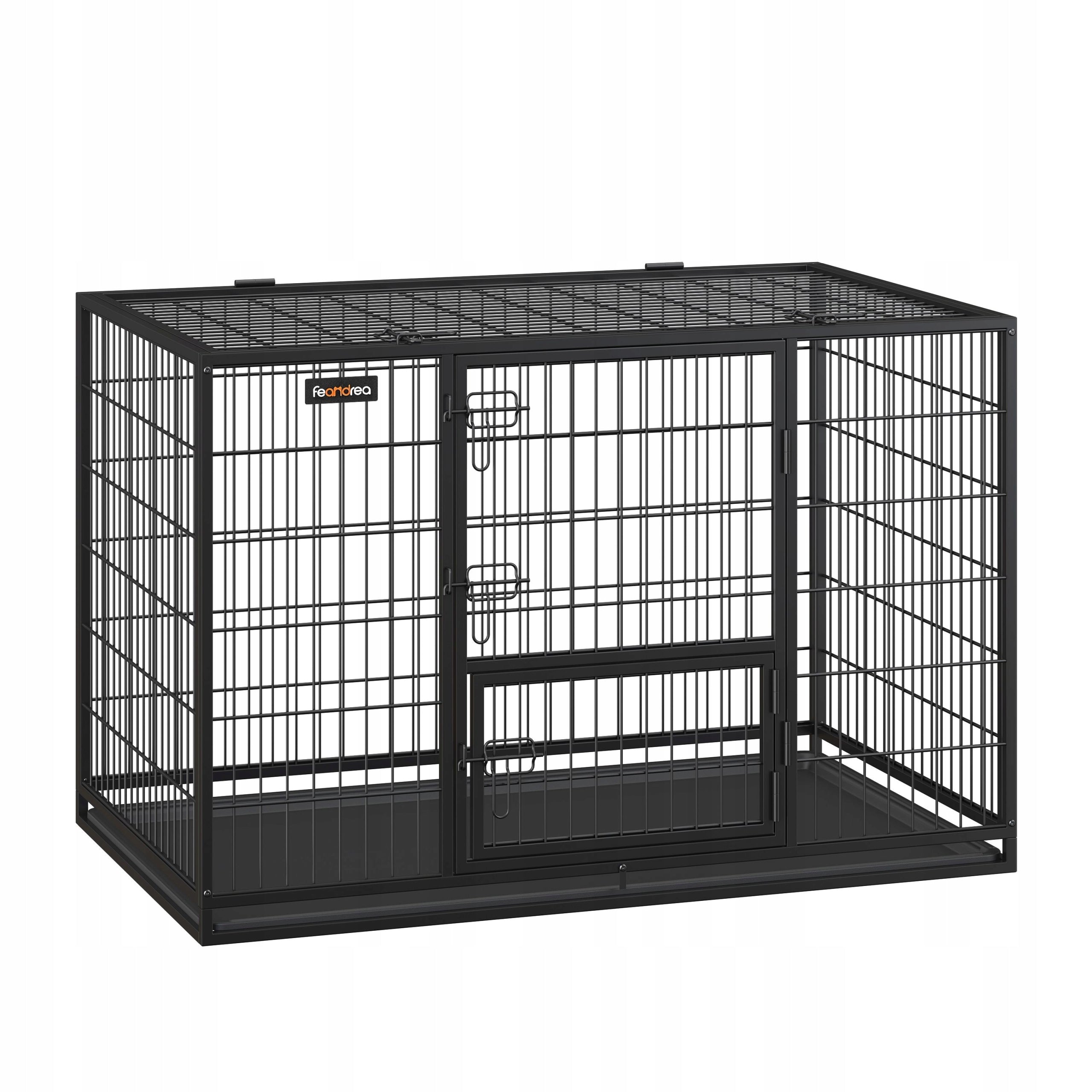 Dog cage 122x74,5x80,5 cm black Product width 122 cm