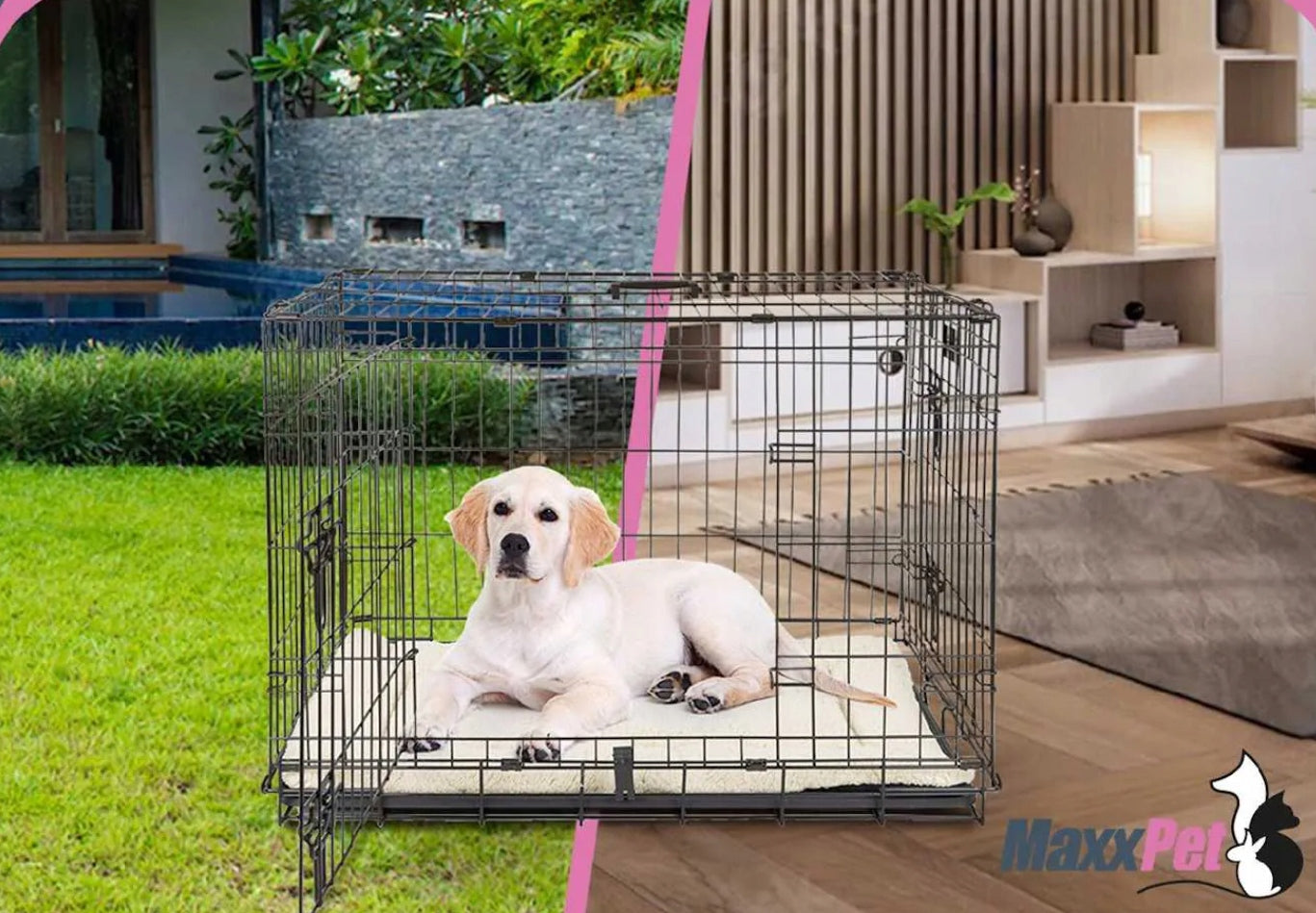 Dog cage 91x57x64 cm metal 2 doors folding transporter+Blanket Manufacturer code 20145