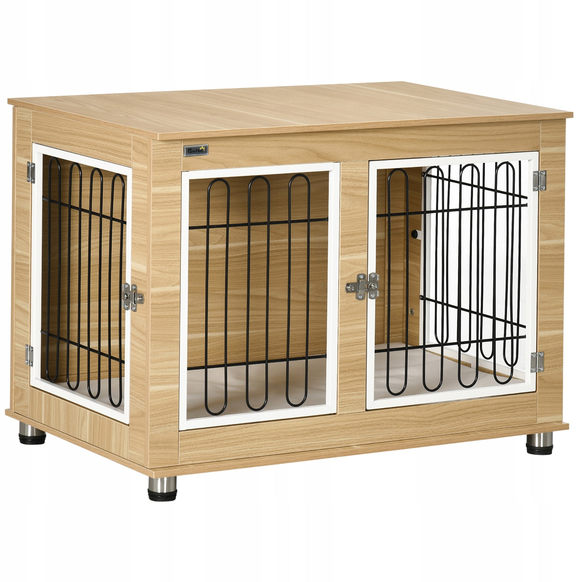 Dog cage, dog kennel for medium dogs, dog kennel with oak pillow