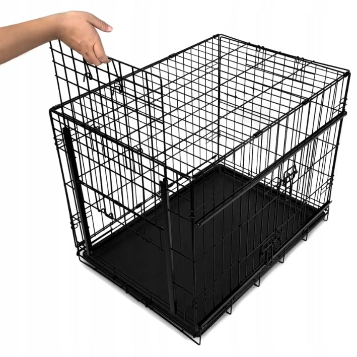 Dog cage with bed and cover set 3el SLIDE playpen 91x61x 69cm Manufacturer code 5906555654895