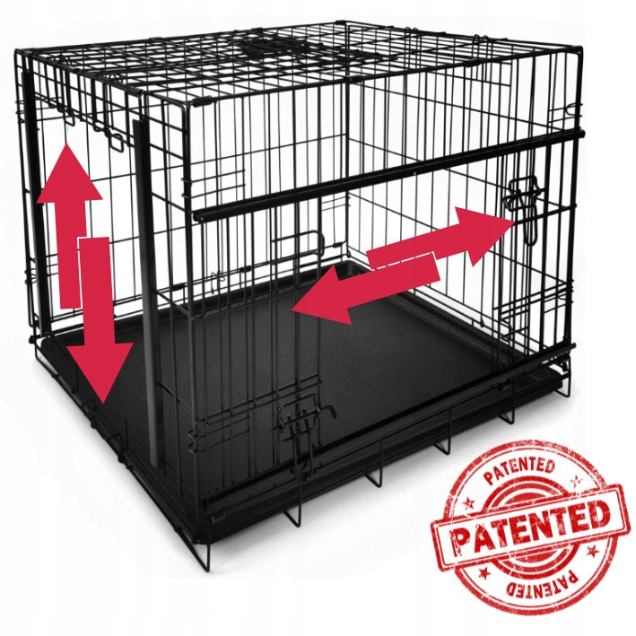 Dog cage with bed and cover set 3el SLIDE playpen 91x61x 69cm Packaging status original