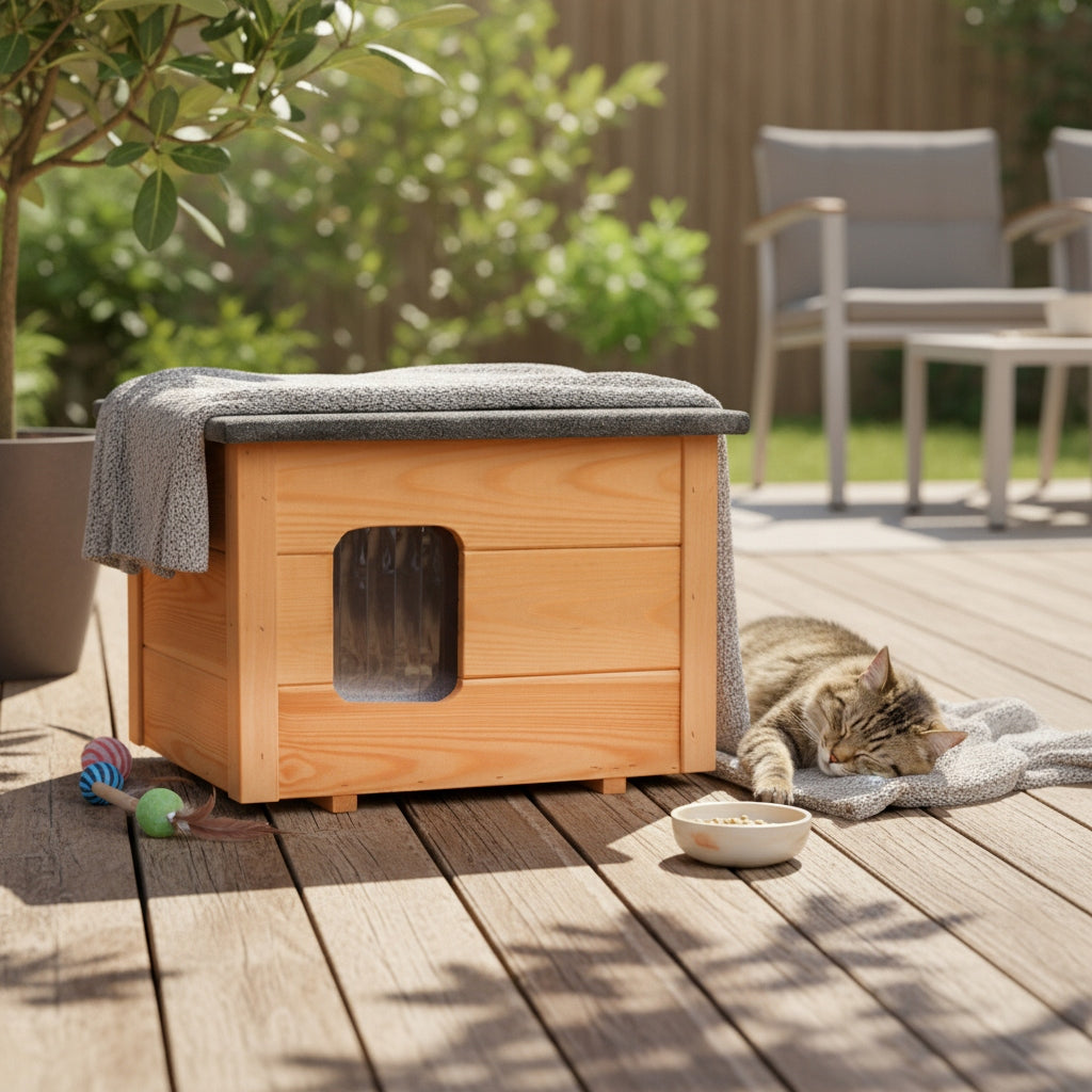 Dog cat kennel all INSULATED, folded, ready to move in Brand no brand