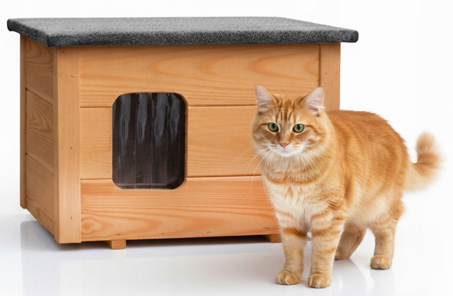 Dog cat kennel all INSULATED, folded, ready to move in