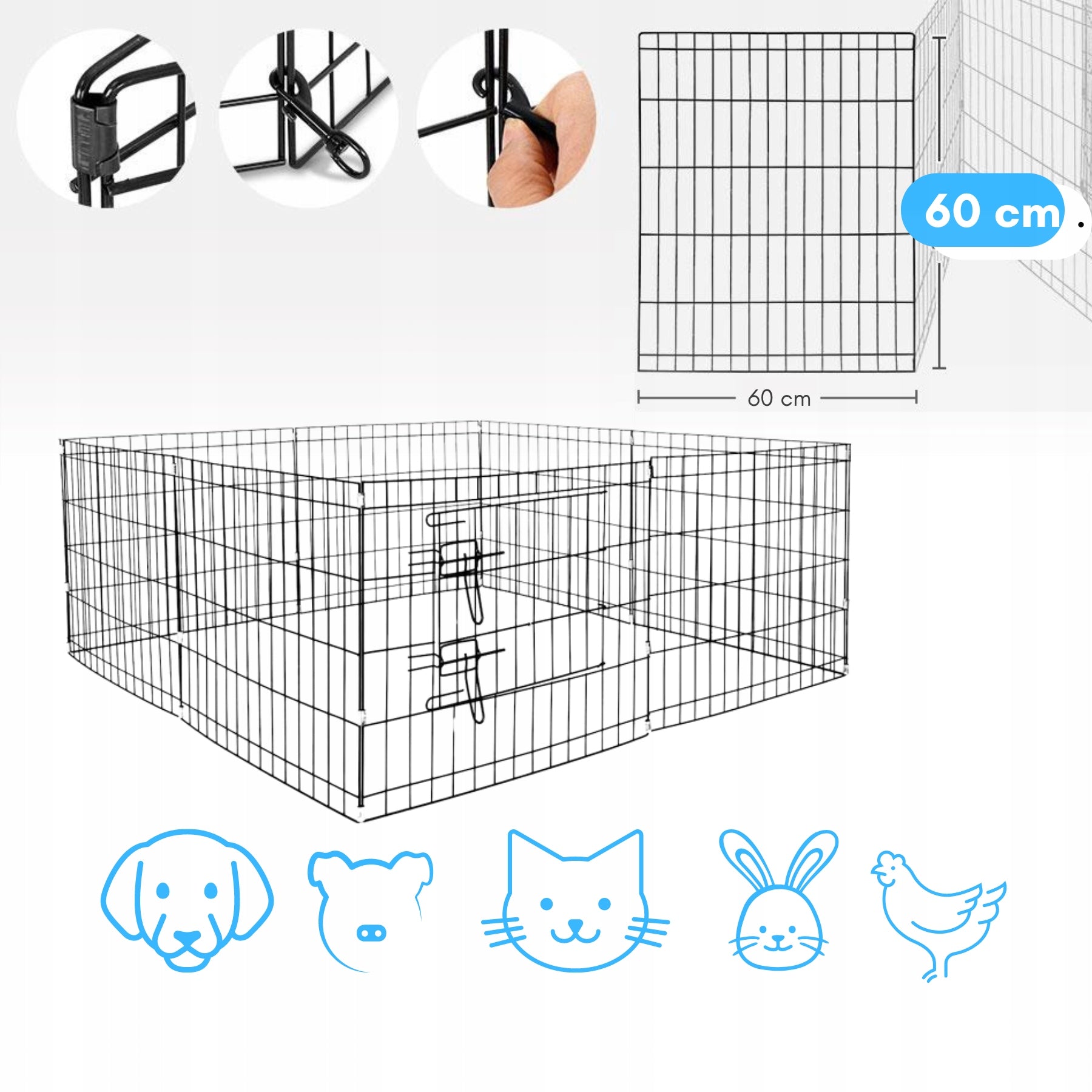 Dog enclosure Oh!dog Puppies enclosure M Playpen Folding Breeding* Cage Brand no brand