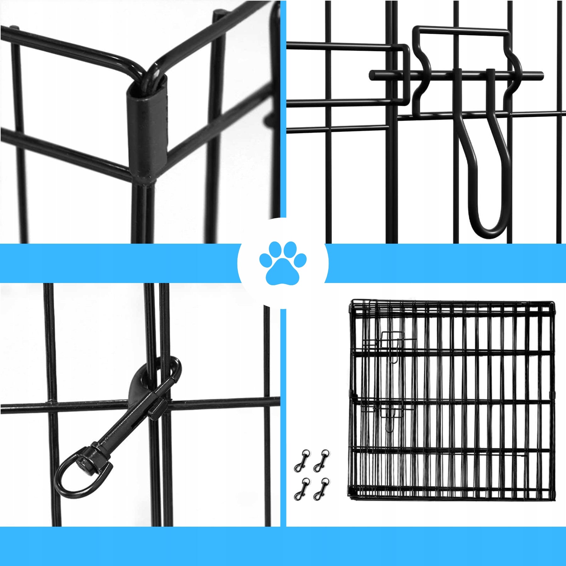 Dog enclosure Oh!dog Puppies enclosure M Playpen Folding Breeding* Cage Kind playpen